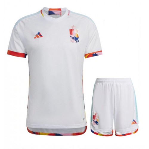 Maillot de foot Belgique Extérieur enfant Monde 2022 Manches Courte (+ pantalon court)